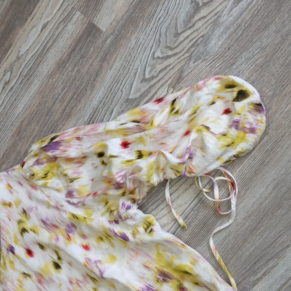 Future Collective Gabriella Karefa-Johnson Floral One Shoulder Midi Dress - Picture 6 of 12